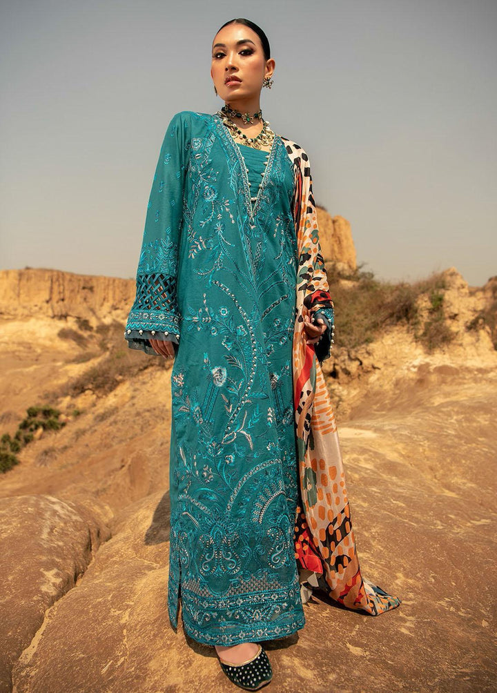 Safarnama By AIK Atelier Embroidered Lawn Suits Unstitched 3 Piece AIK22S Look 06 - Summer Collection