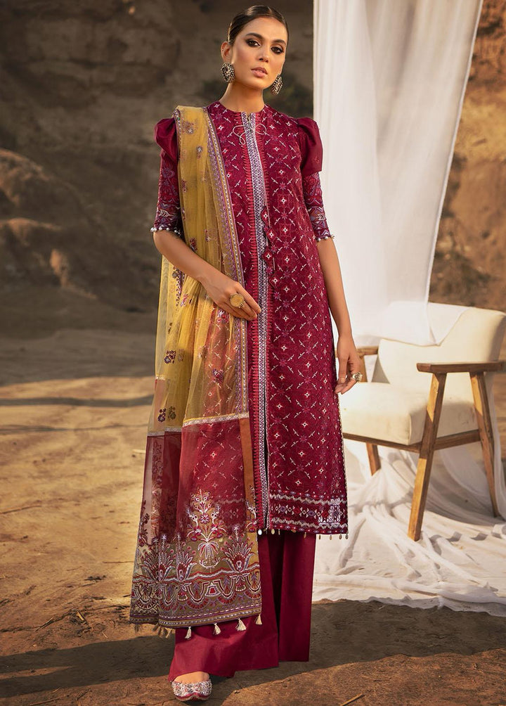 Safarnama By AIK Atelier Embroidered Lawn Suits Unstitched 3 Piece AIK22S Look 09 - Summer Collection