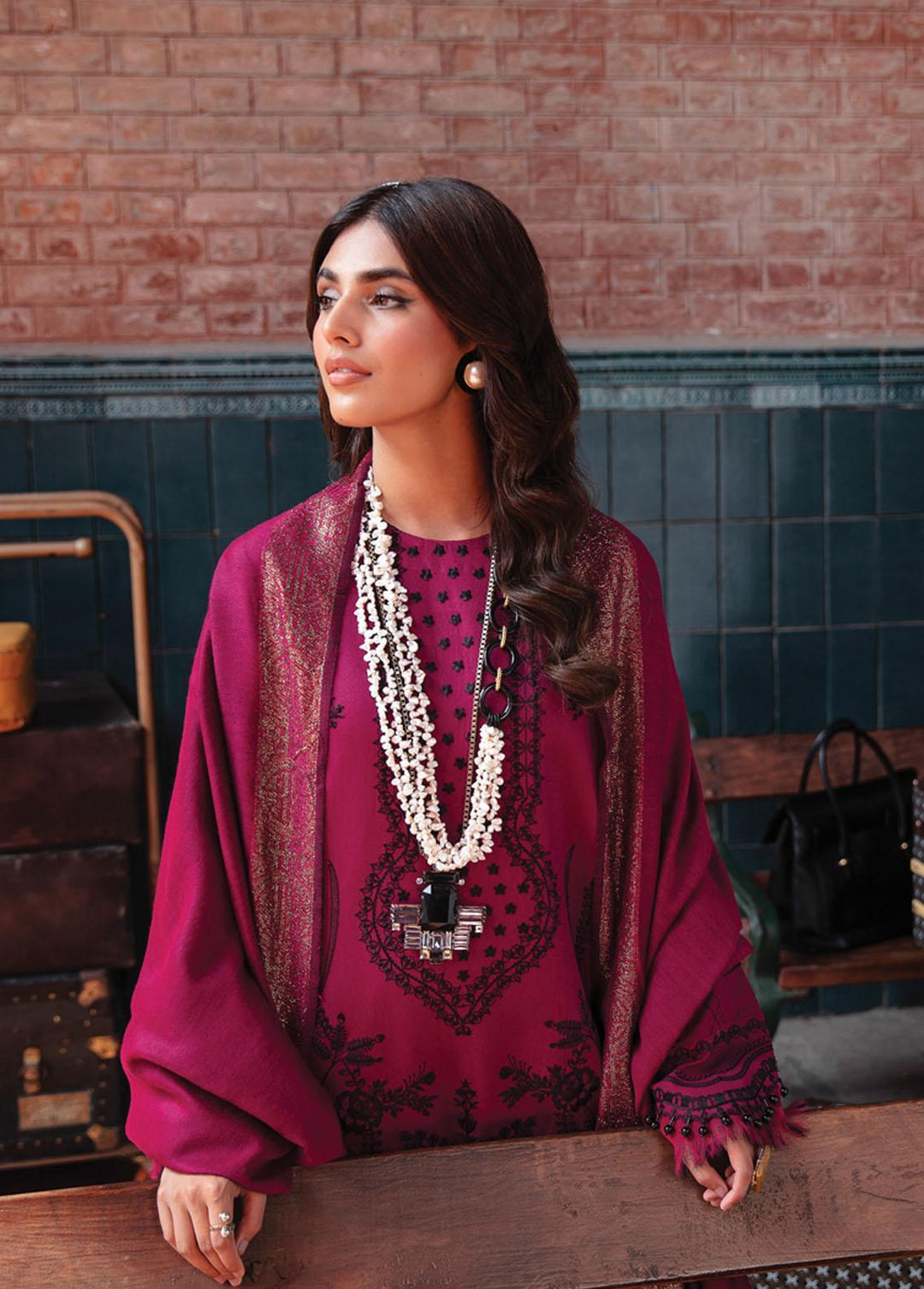 Safarnama By Rang Rasiya Embroidered Karandi Suits Unstitched 3 Piece RR22S 04 Sahar - Winter Collection