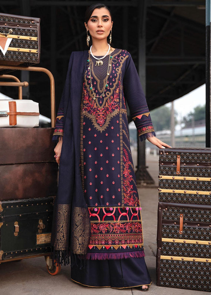 Safarnama By Rang Rasiya Embroidered Cotail Suits Unstitched 3 Piece RR22S 06 Qainat - Winter Collection