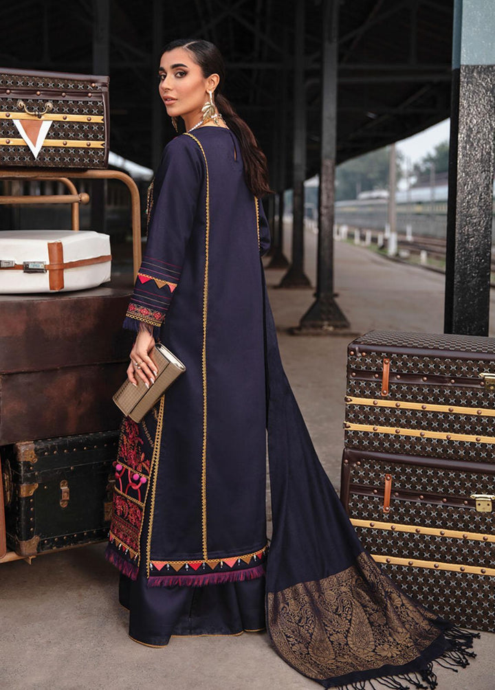 Safarnama By Rang Rasiya Embroidered Cotail Suits Unstitched 3 Piece RR22S 06 Qainat - Winter Collection