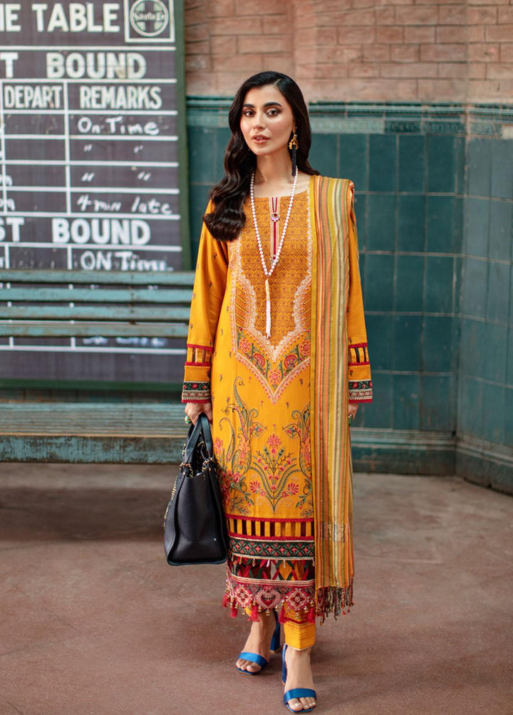 Safarnama By Rang Rasiya Embroidered Linen Suits Unstitched 3 Piece RR22S 08 Mashal - Winter Collection