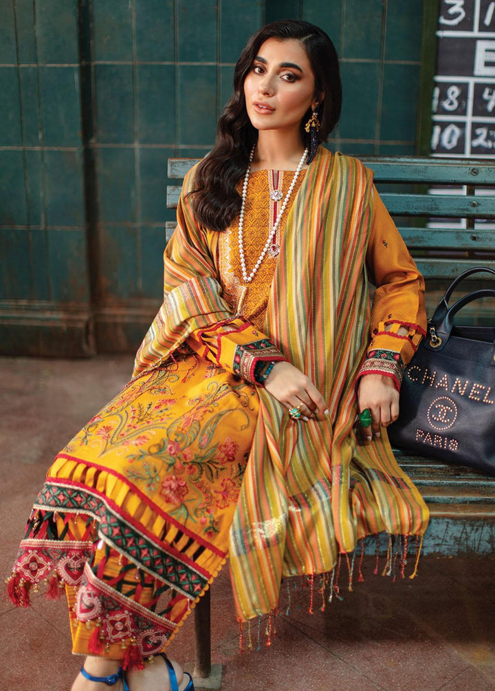 Safarnama By Rang Rasiya Embroidered Linen Suits Unstitched 3 Piece RR22S 08 Mashal - Winter Collection