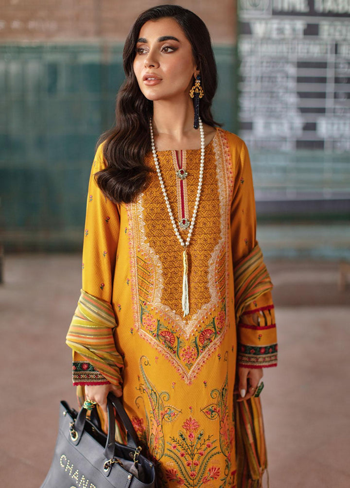 Safarnama By Rang Rasiya Embroidered Linen Suits Unstitched 3 Piece RR22S 08 Mashal - Winter Collection