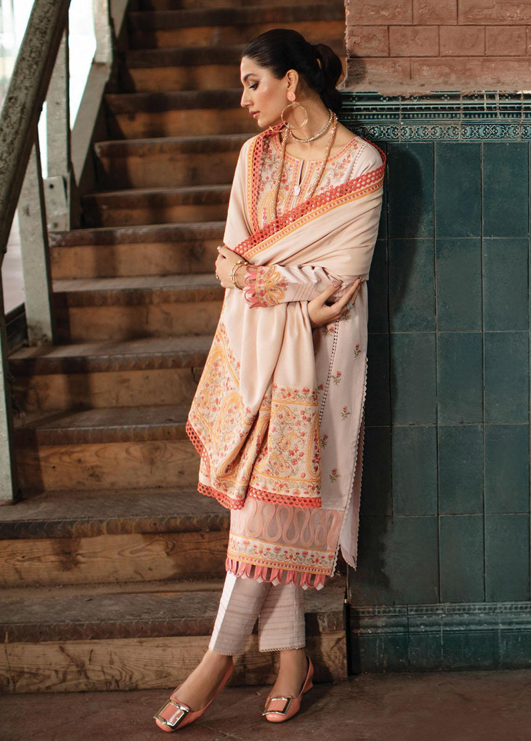 Safarnama By Rang Rasiya Embroidered Linen Suits Unstitched 3 Piece RR22S 10 Hurab - Winter Collection