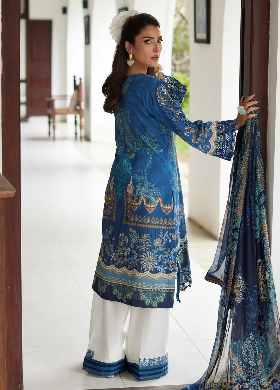 Saffira by Gulaal Embroidered Lawn Suits Unstitched 3 Piece GL25SL D-01 Aadhya - Summer Collection