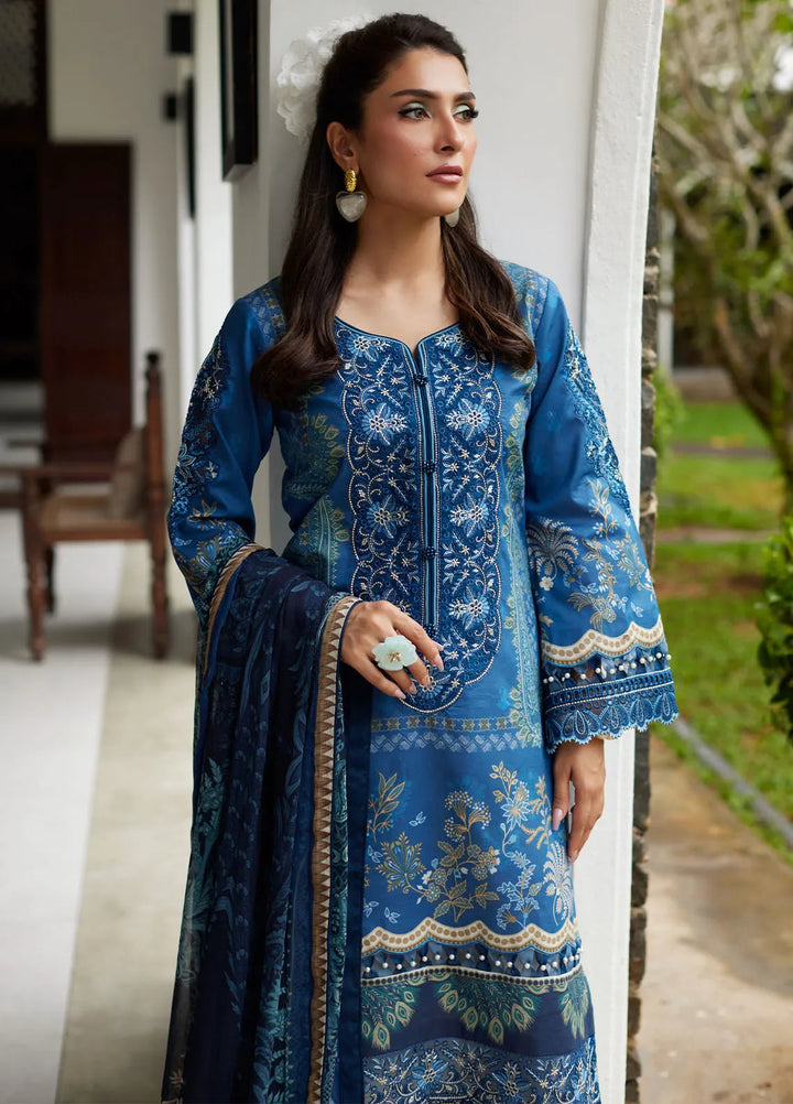 Saffira by Gulaal Embroidered Lawn Suits Unstitched 3 Piece GL25SL D-01 Aadhya - Summer Collection