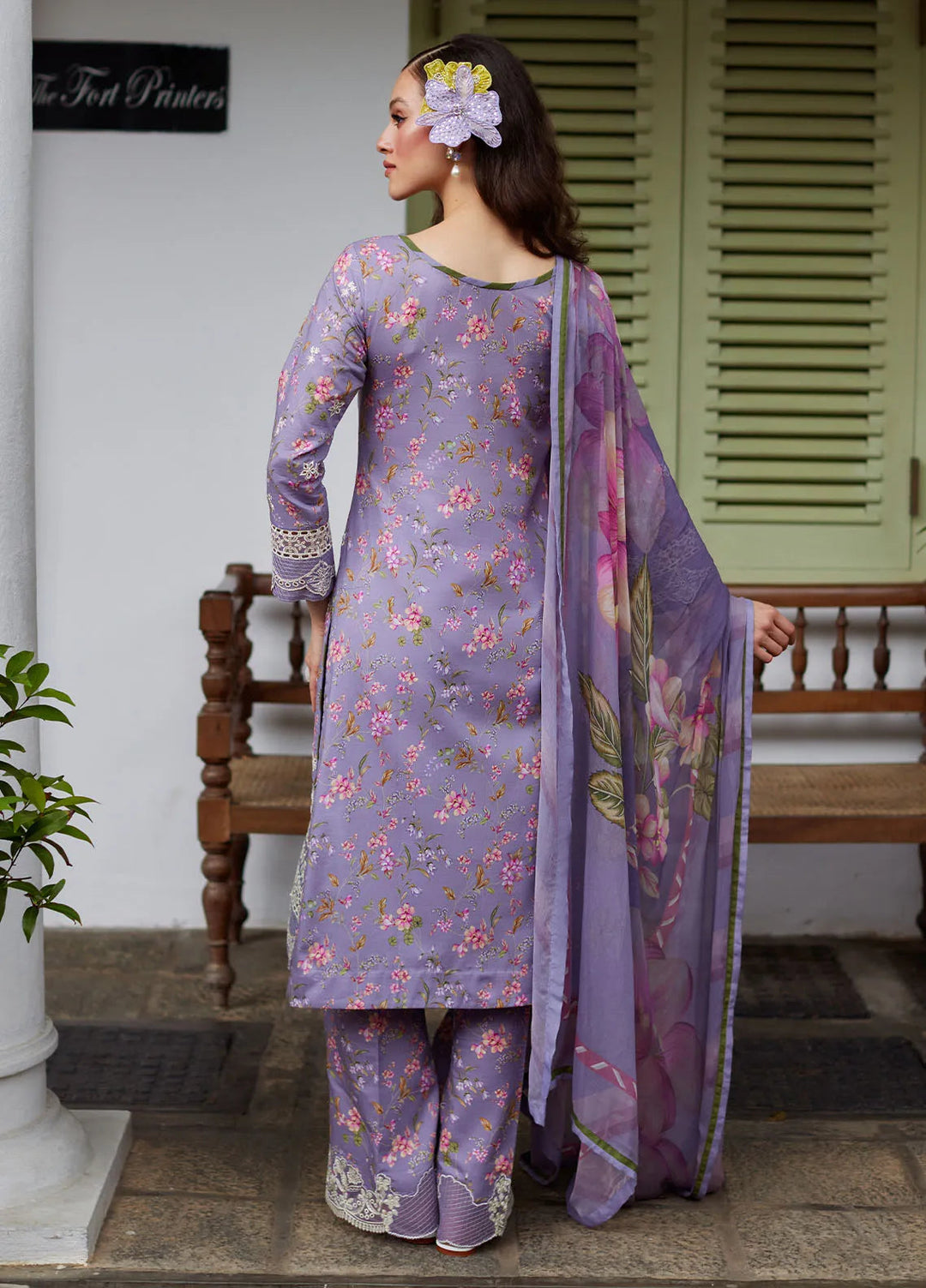 Saffira by Gulaal Embroidered Lawn Suits Unstitched 3 Piece GL25SL D-02 Miaa - Summer Collection