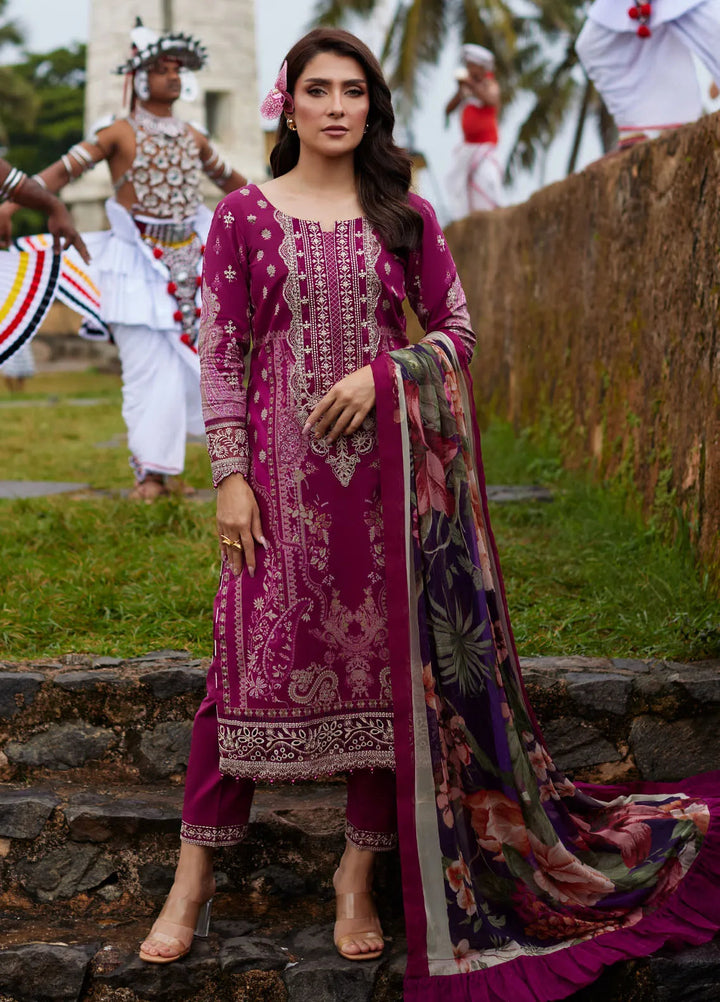 Saffira by Gulaal Embroidered Lawn Suits Unstitched 3 Piece GL25SL D-04 Aria - Summer Collection