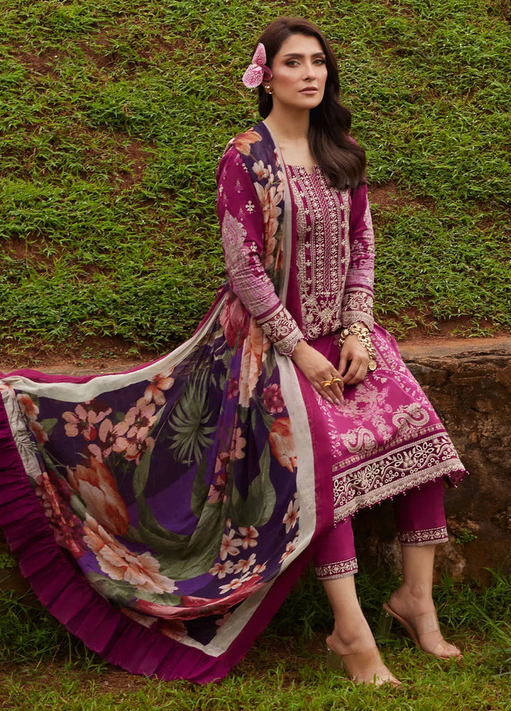 Saffira by Gulaal Embroidered Lawn Suits Unstitched 3 Piece GL25SL D-04 Aria - Summer Collection