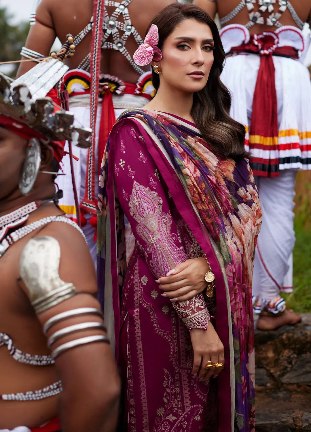 Saffira by Gulaal Embroidered Lawn Suits Unstitched 3 Piece GL25SL D-04 Aria - Summer Collection