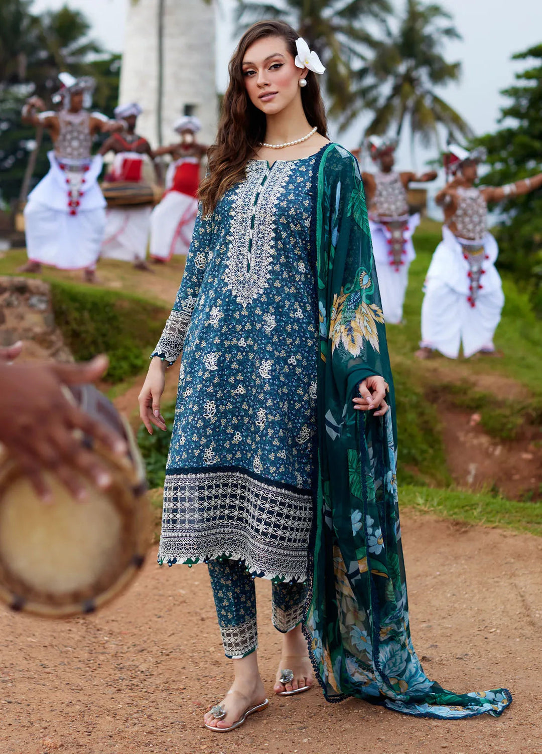 Saffira by Gulaal Embroidered Lawn Suits Unstitched 3 Piece GL25SL D-05 Chloe - Summer Collection
