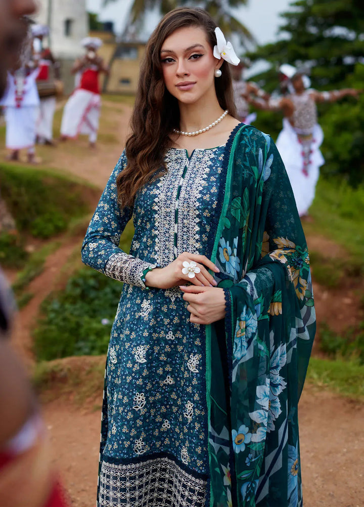 Saffira by Gulaal Embroidered Lawn Suits Unstitched 3 Piece GL25SL D-05 Chloe - Summer Collection