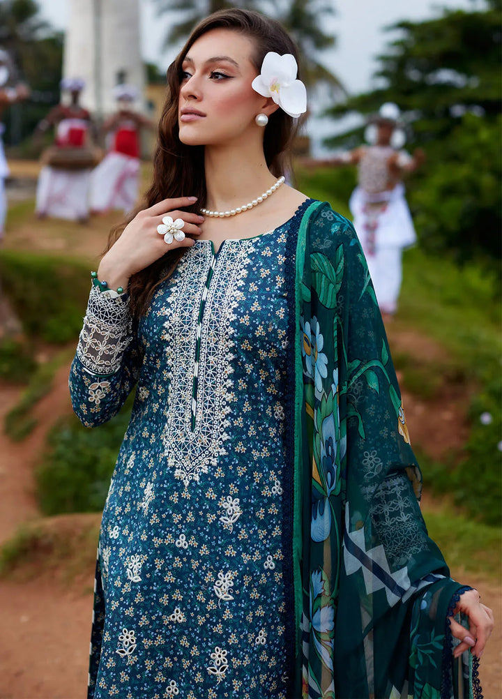 Saffira by Gulaal Embroidered Lawn Suits Unstitched 3 Piece GL25SL D-05 Chloe - Summer Collection