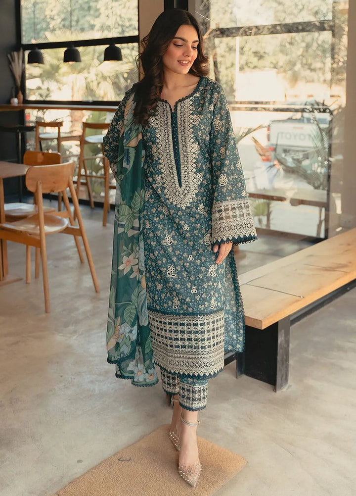 Saffira by Gulaal Embroidered Lawn Suits Unstitched 3 Piece GL25SL D-05 Chloe - Summer Collection