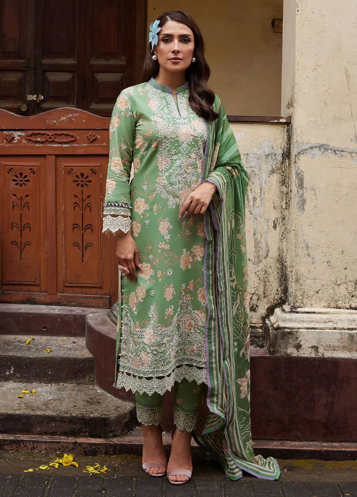 Saffira by Gulaal Embroidered Lawn Suits Unstitched 3 Piece GL25SL D-06 Nora - Summer Collection