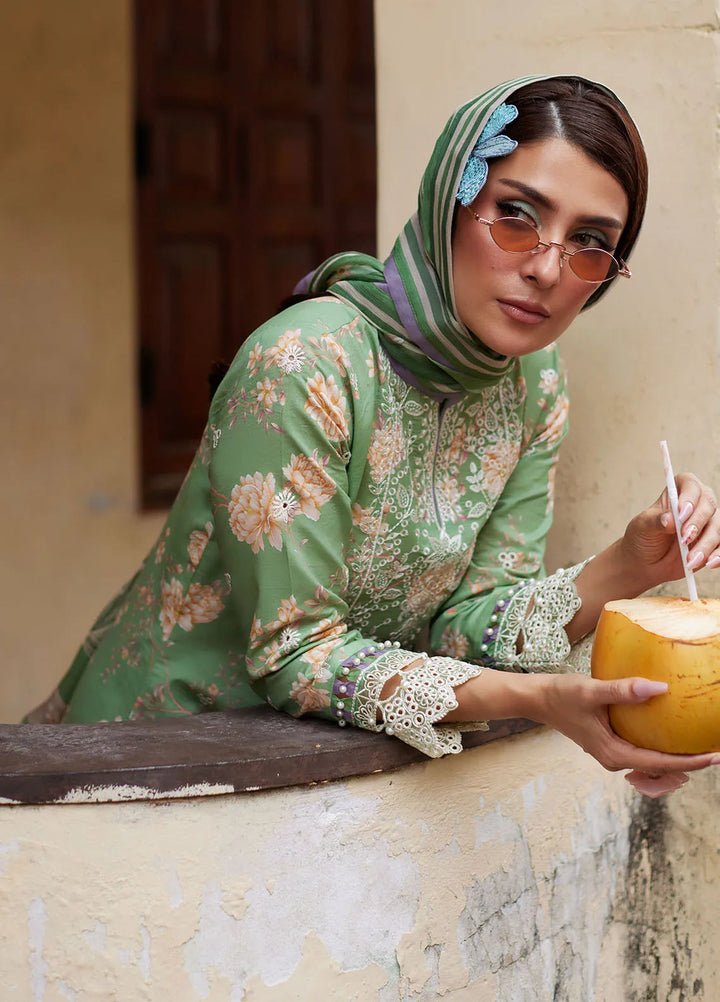 Saffira by Gulaal Embroidered Lawn Suits Unstitched 3 Piece GL25SL D-06 Nora - Summer Collection