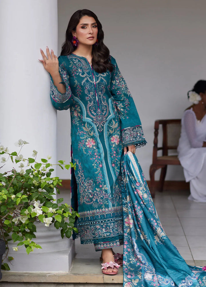 Saffira by Gulaal Embroidered Lawn Suits Unstitched 3 Piece GL25SL D-07 Camila - Summer Collection