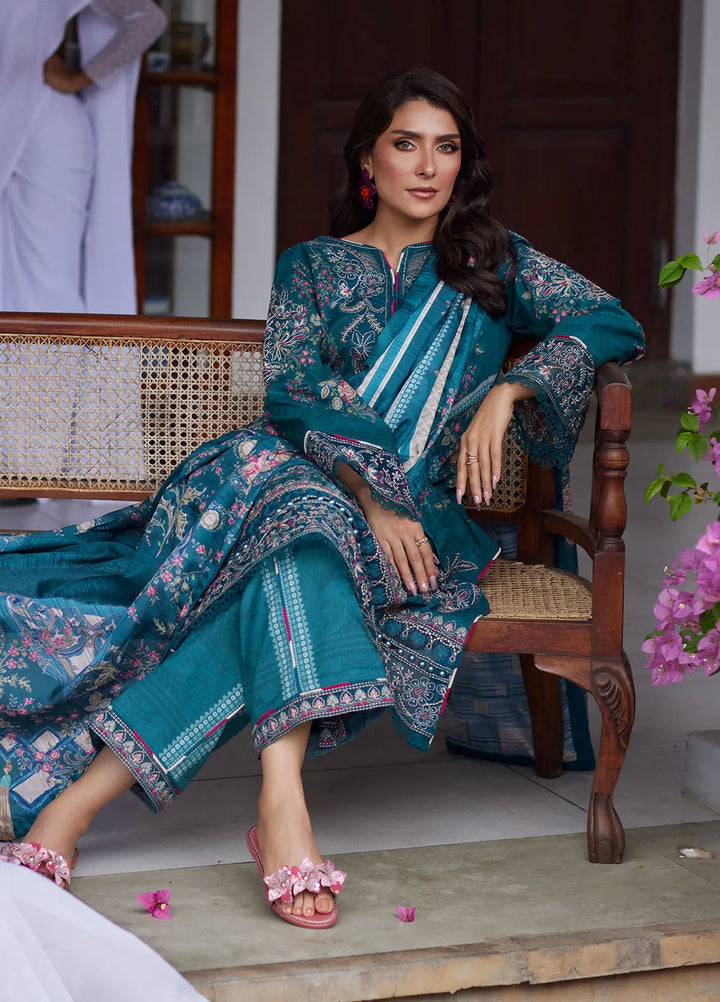 Saffira by Gulaal Embroidered Lawn Suits Unstitched 3 Piece GL25SL D-07 Camila - Summer Collection