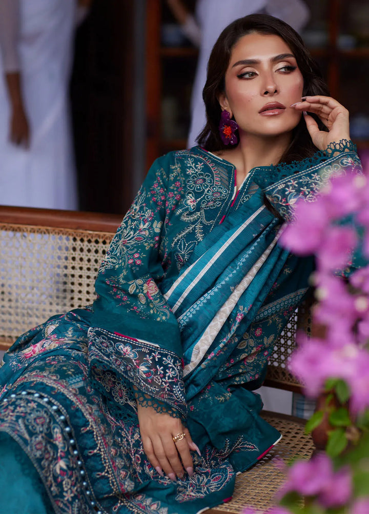 Saffira by Gulaal Embroidered Lawn Suits Unstitched 3 Piece GL25SL D-07 Camila - Summer Collection