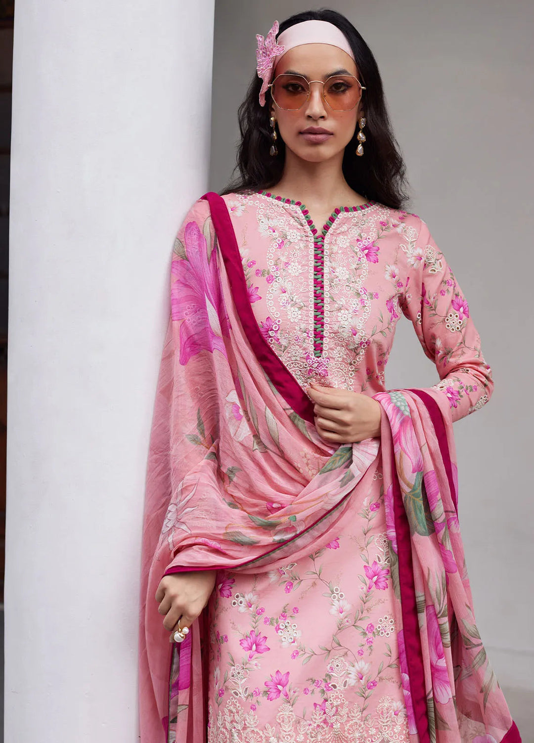 Saffira by Gulaal Embroidered Lawn Suits Unstitched 3 Piece GL25SL D-10 Mila - Summer Collection