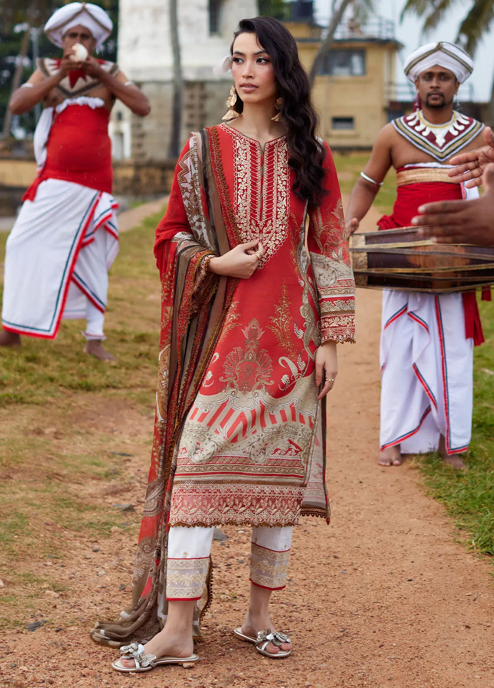Minor Defect - Saffira by Gulaal Embroidered Lawn Suits Unstitched 3 Piece GL25SL D-12 Zhuri - Summer Collection