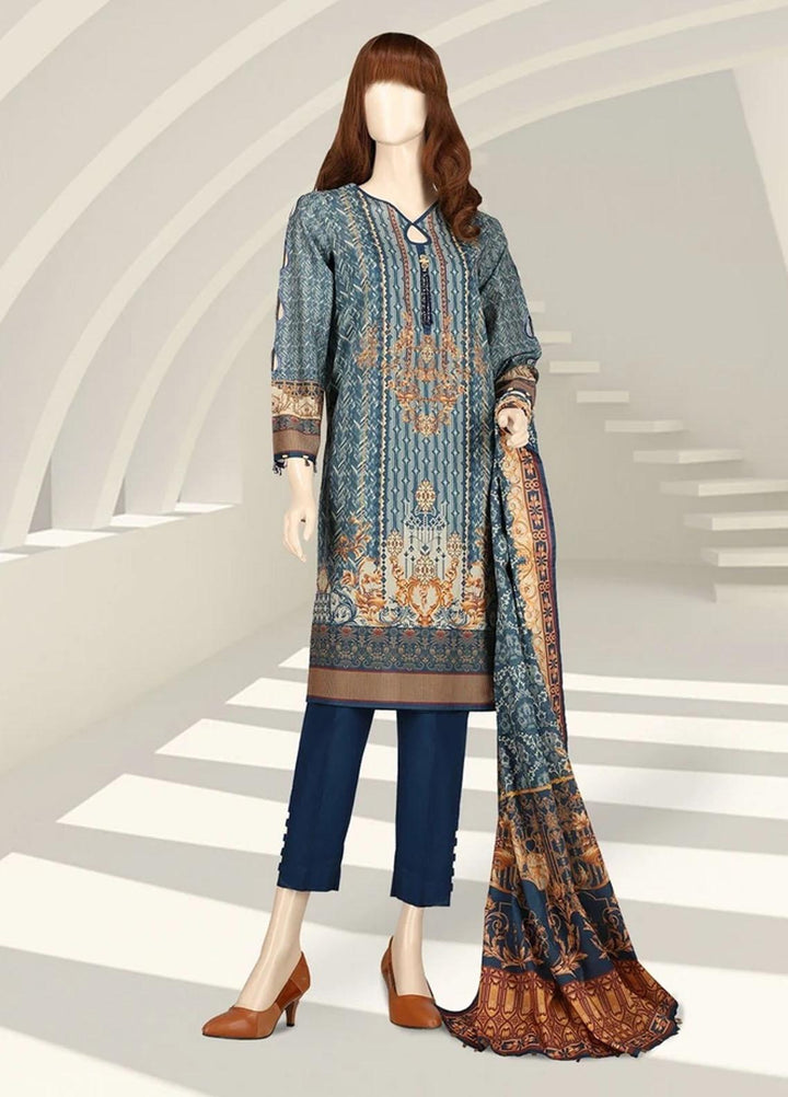 Saffron By Saya Printed Lawn Suits Unstitched 2 Piece SY21S CAUGHT IN THE MOMENT UG-2105-2A - Summer Collection