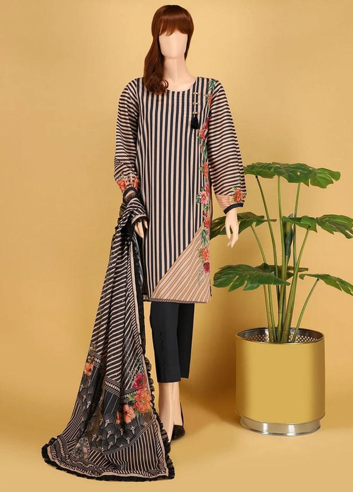 Saffron By Saya Printed Lawn Suits Unstitched 2 Piece SY21S SALSA UB-2102-08A - Summer Collection