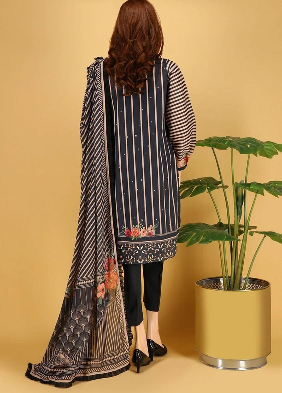 Saffron By Saya Printed Lawn Suits Unstitched 2 Piece SY21S SALSA UB-2102-08A - Summer Collection