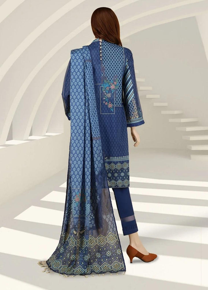 Saffron By Saya Printed Lawn Suits Unstitched 2 Piece SY21S STELLER UP-2105-7B - Summer Collection