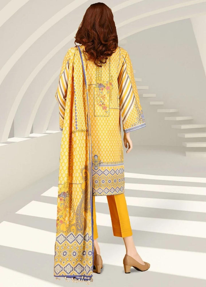 Saffron By Saya Printed Lawn Suits Unstitched 2 Piece SY21S STELLER UY-2105-7C - Summer Collection