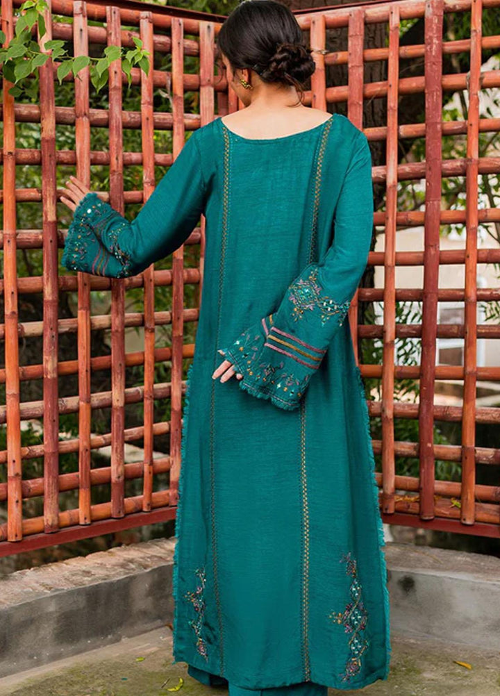 Zoya & Fatima Pret Embroidered Raw Silk 3 Piece Suit SFR-219