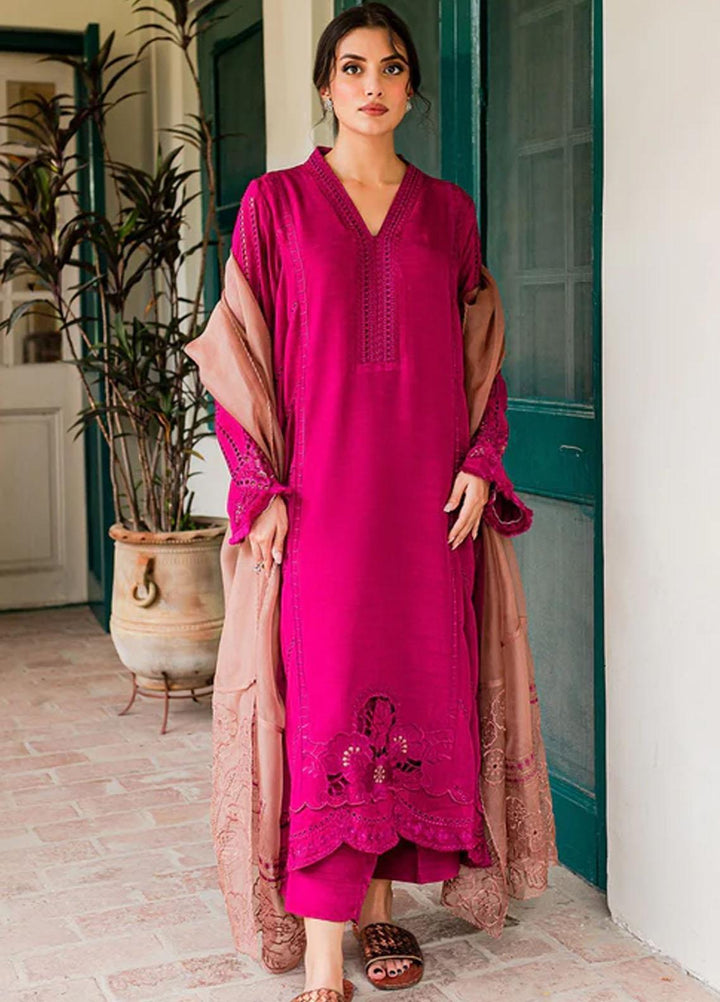 Zoya & Fatima Pret Embroidered Raw Silk 3 Piece Suit SFR-420