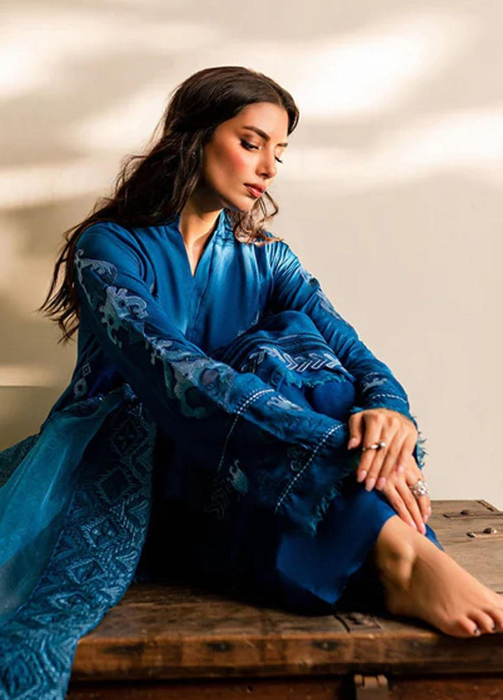 Zoya & Fatima Pret Embroidered Lawn 4 Piece Suit SFR-687