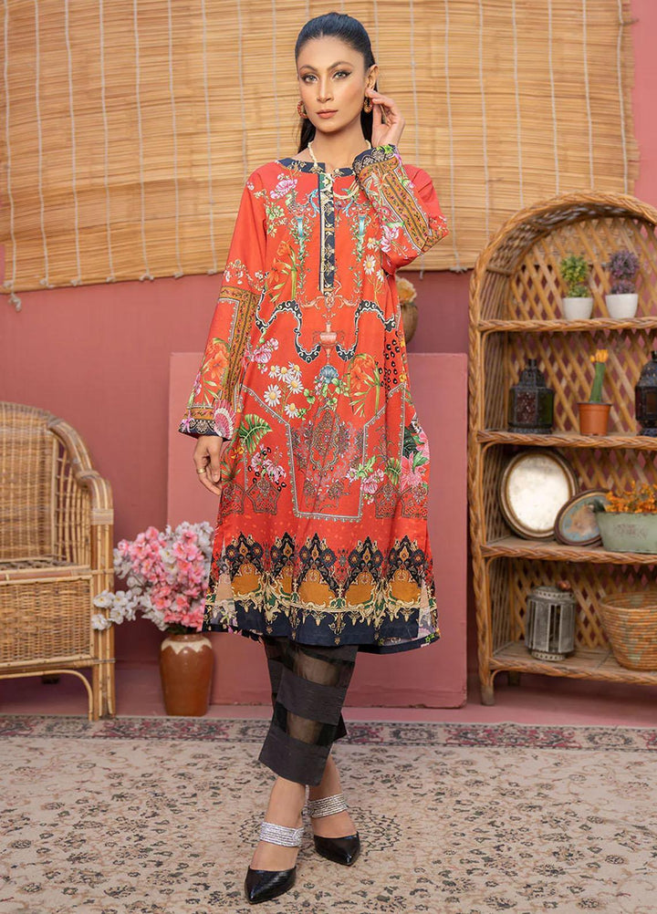 Safwa Printed Lawn  Unstitched Kurties SW23DP SKD-261 - Summer Collection