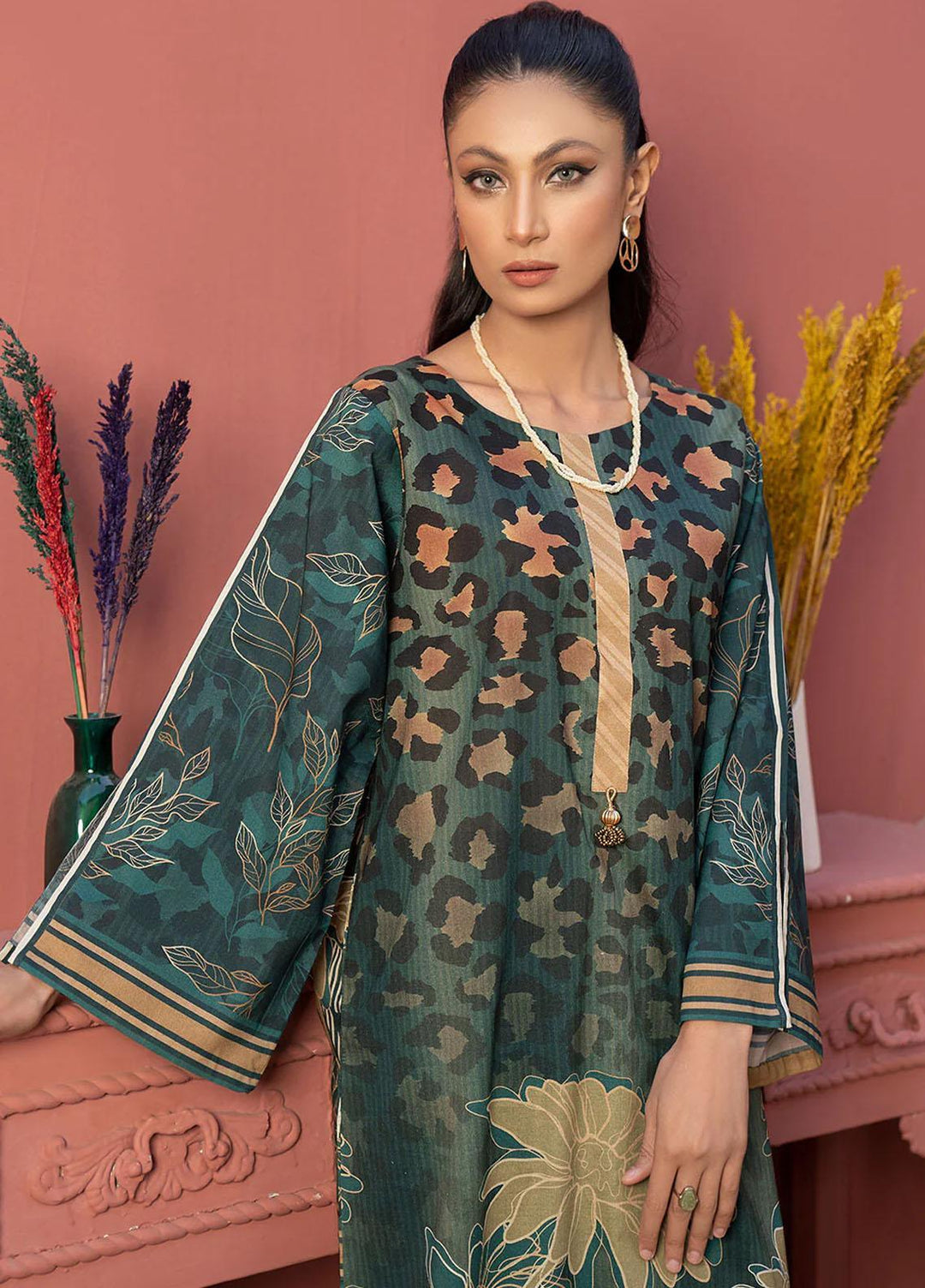 Safwa Printed Lawn  Unstitched Kurties SW23DP SKD-263 - Summer Collection