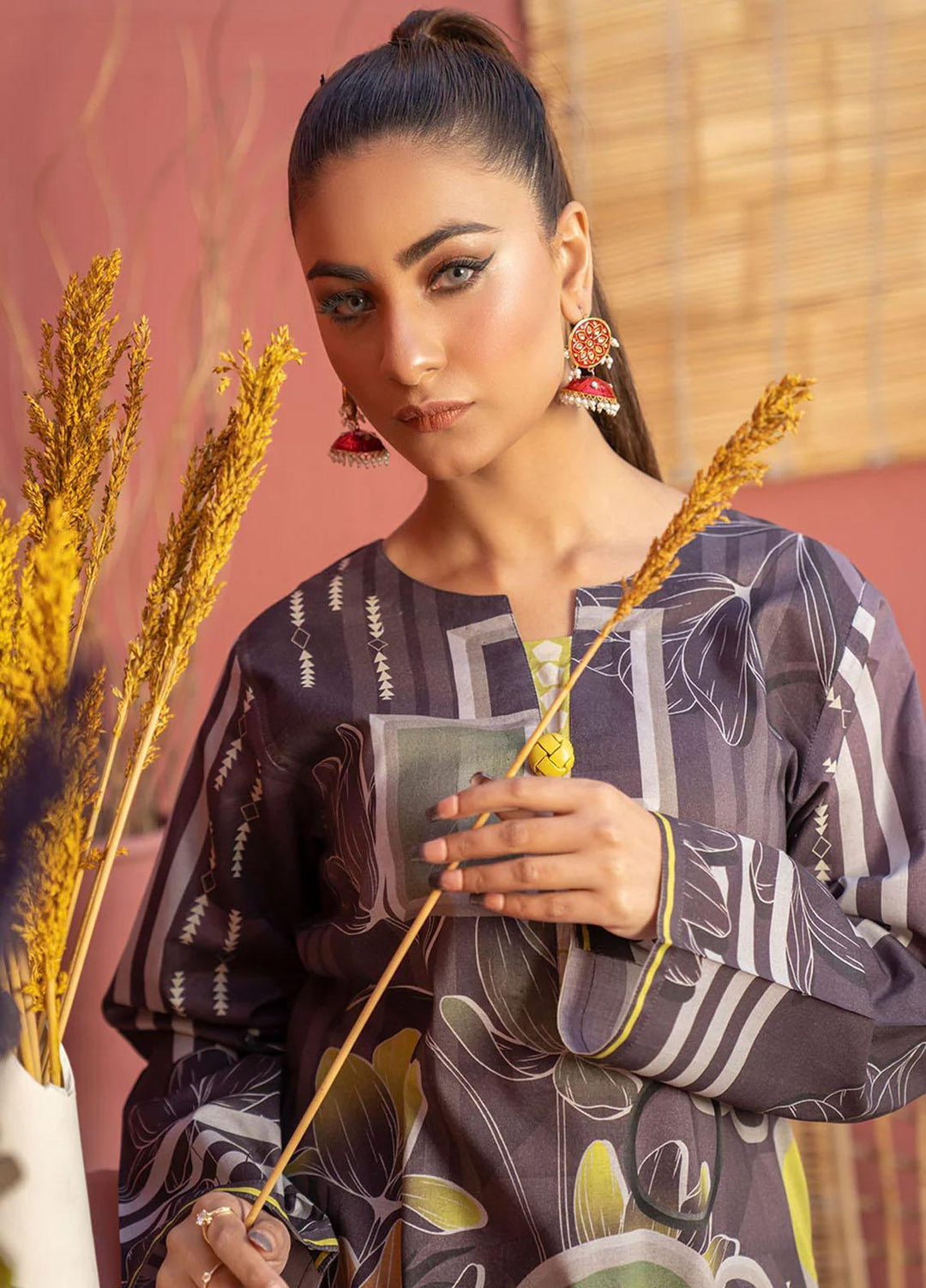 Safwa Printed Lawn  Unstitched Kurties SW23DP SKD-264 - Summer Collection