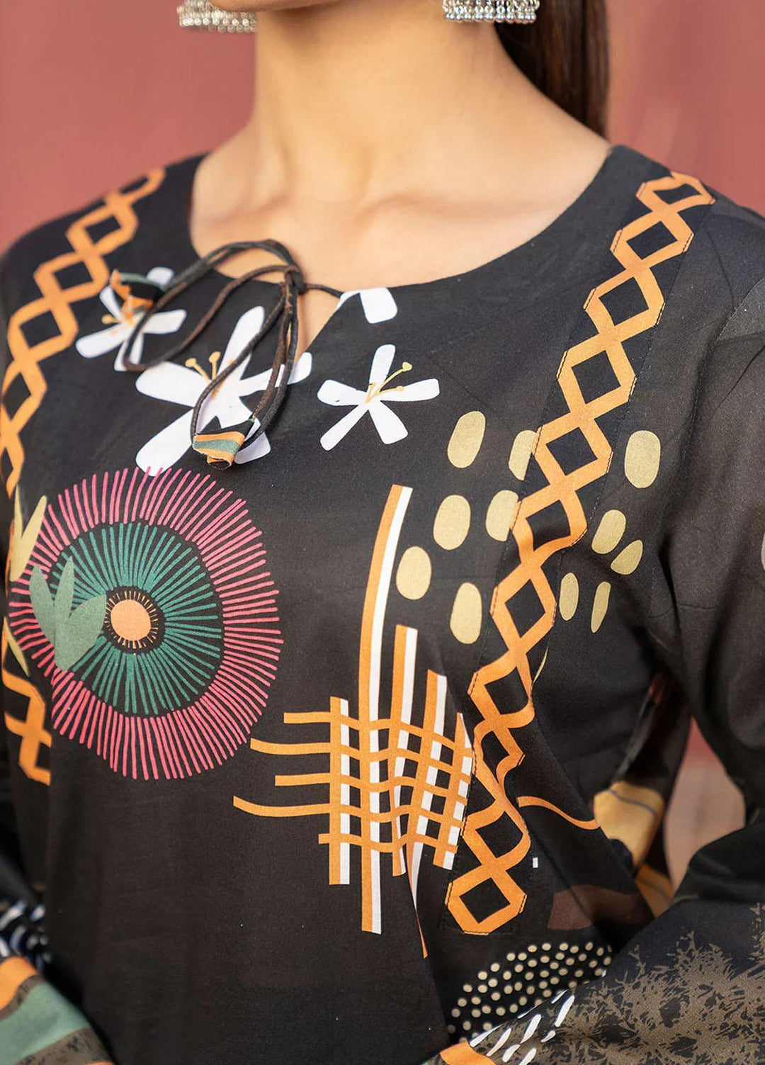 Safwa Printed Lawn  Unstitched Kurties SW23DP SKD-268 - Summer Collection