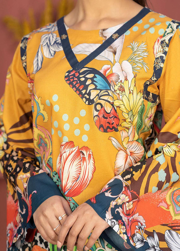 Safwa Printed Lawn  Unstitched Kurties SW23DP SKD-270 - Summer Collection