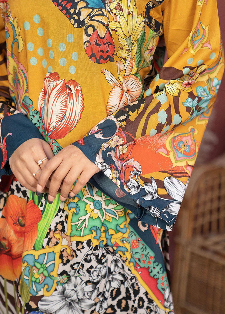 Safwa Printed Lawn  Unstitched Kurties SW23DP SKD-270 - Summer Collection