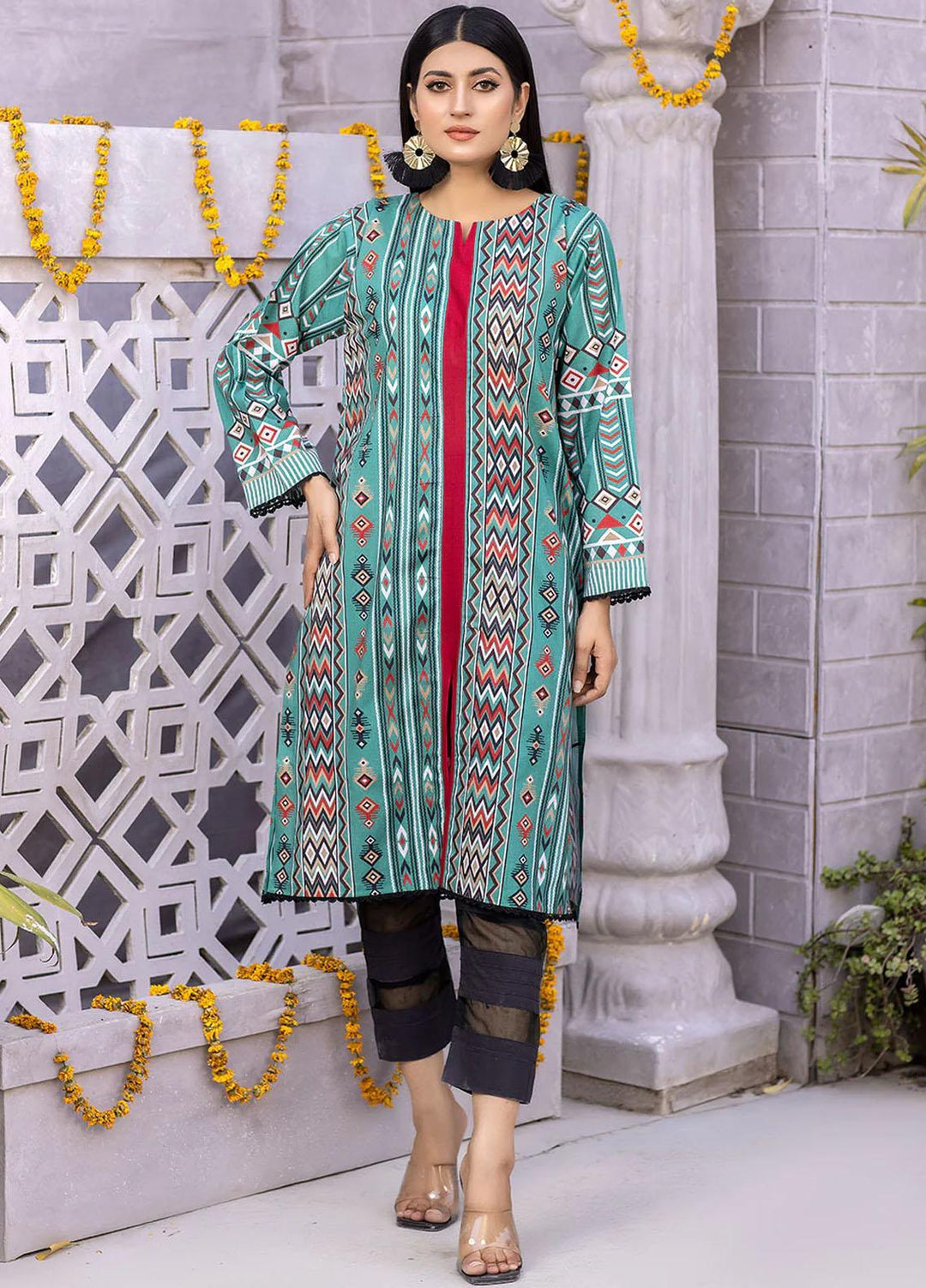 Safwa Printed Lawn  Unstitched Kurties SW23DP-V2 SKD-272 - Summer Collection
