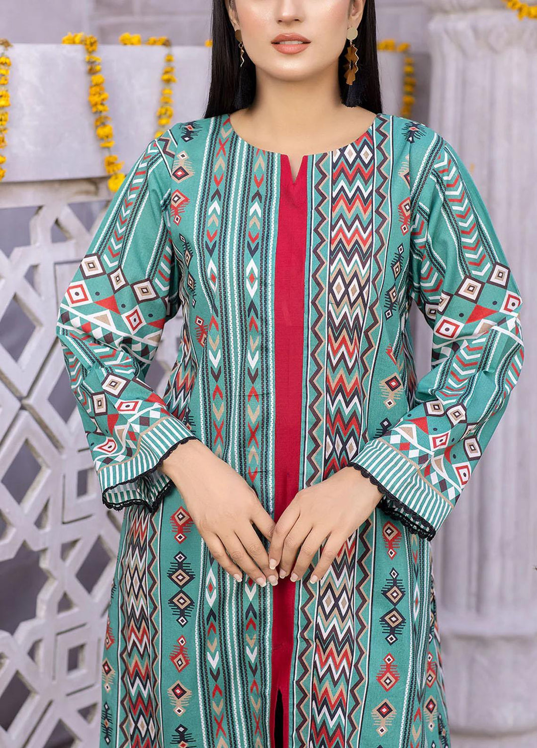 Safwa Printed Lawn  Unstitched Kurties SW23DP-V2 SKD-272 - Summer Collection