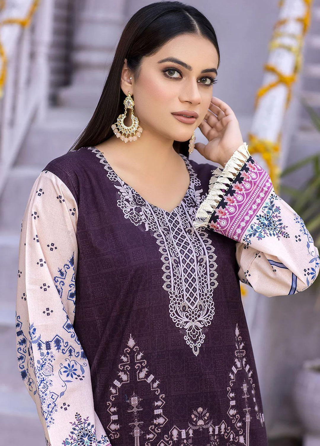 Safwa Printed Lawn  Unstitched Kurties SW23DP-V2 SKD-280 - Summer Collection