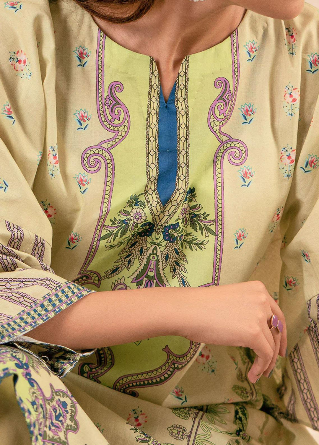 Safwa Printed Lawn Suits Unstitched 2 Piece SW23L S2P-41 Brandy - Summer Collection