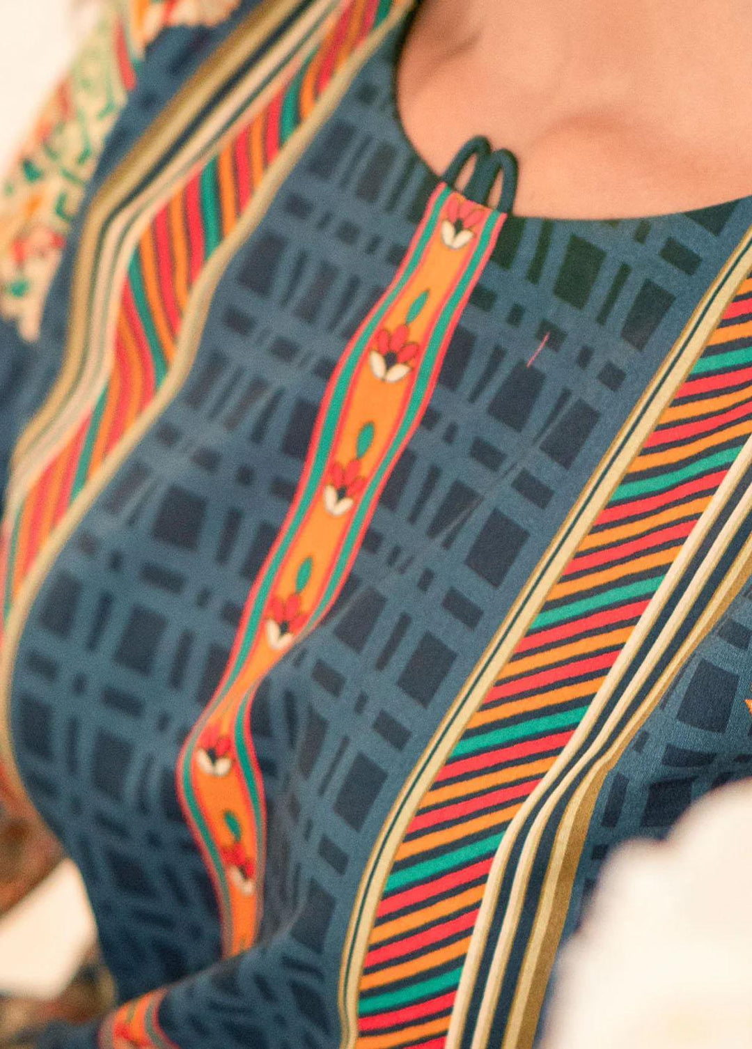 Safwa Printed Lawn Suits Unstitched 2 Piece SW23L S2P-47 Slate - Summer Collection