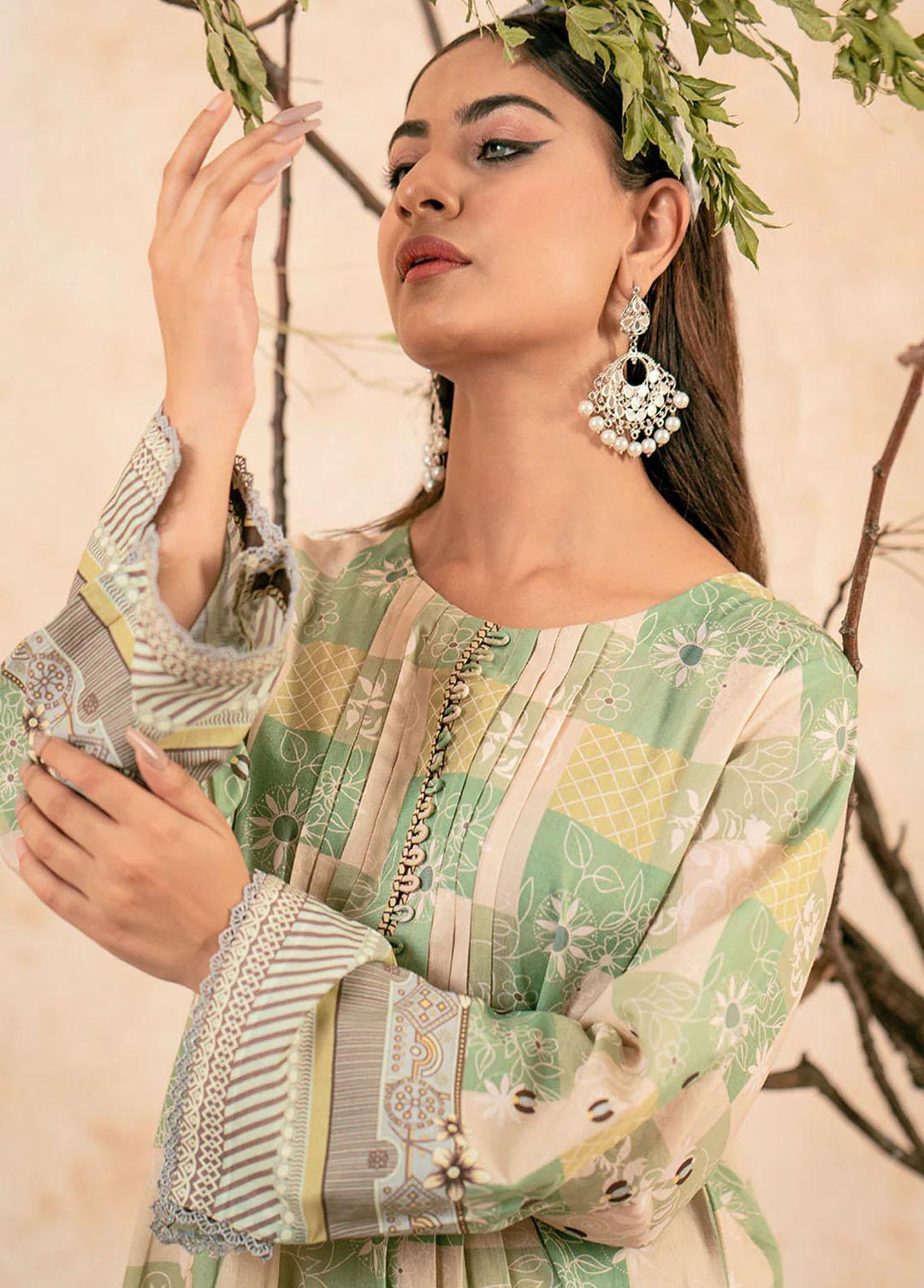 Safwa Printed Lawn Suits Unstitched 2 Piece SW23L S2P-49 Eagle - Summer Collection