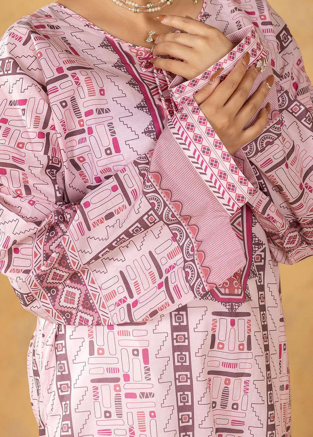 Safwa Printed Cotton  Unstitched Kurti SW23-CK4 SKD-288 - Summer Collection