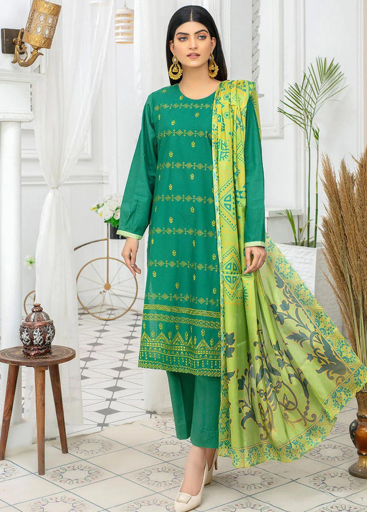 Safwa Pret Embroidered Lawn 3 Piece Suit SW23P 3P-EMB-113 Spruce