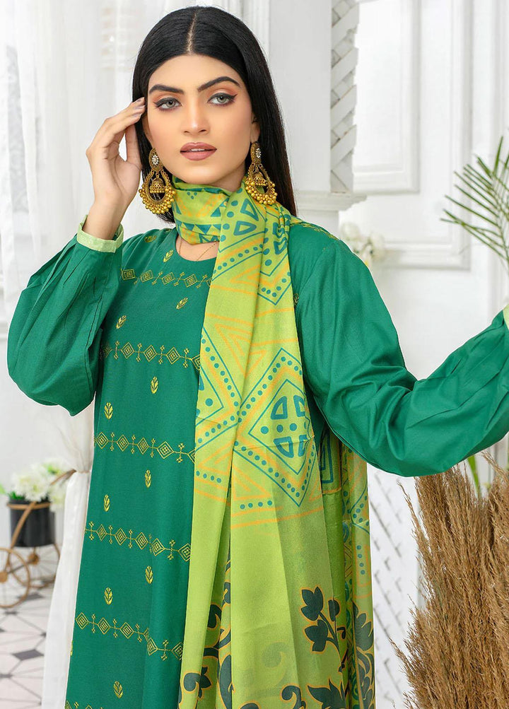 Safwa Pret Embroidered Lawn 3 Piece Suit SW23P 3P-EMB-113 Spruce