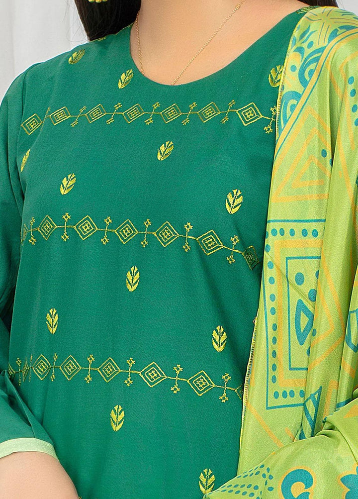 Safwa Pret Embroidered Lawn 3 Piece Suit SW23P 3P-EMB-113 Spruce